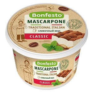 Маскарпоне сыр мягкий 78% 500г Bonfesto