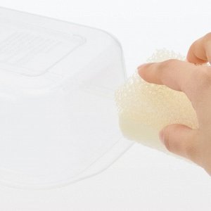 MUJI Microwave-Safe Food Container with Lid  – Квадратные контейнеры с крышкой для еды, подходящие для СВЧ, 630 мл, (2 шт)
