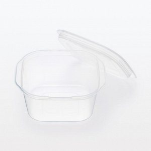 MUJI Microwave-Safe Food Container with Lid  – Квадратные контейнеры с крышкой для еды, подходящие для СВЧ, 630 мл, (2 шт)