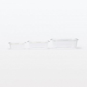 MUJI Microwave-Safe Food Container with Lid –  Прямоугольные контейнеры с крышкой для еды, подходящие для СВЧ, 850 мл, 2 штуки