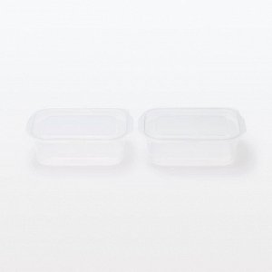 MUJI Microwave-Safe Food Container with Lid –  Прямоугольные контейнеры с крышкой для еды, подходящие для СВЧ, 850 мл, 2 штуки