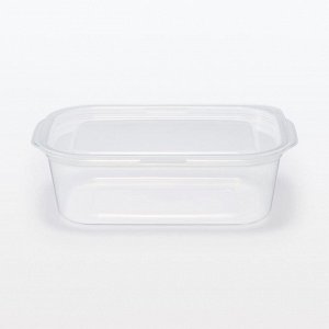 MUJI Microwave-Safe Food Container with Lid –  Прямоугольные контейнеры с крышкой для еды, подходящие для СВЧ, 850 мл, 2 штуки