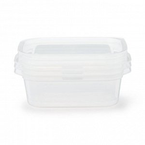 MUJI Microwaveable Food Container with Lid – Набор контейнеров для еды, 400 мл, 3 шт.
