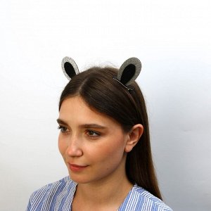 Заколки-ушки для волос «Девчуля», ушки зайки, 1 х 5 х 9 см