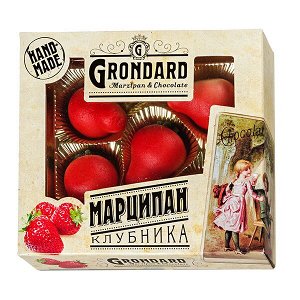 Конфеты GRONDARD МАРЦИПАН КЛУБНИКА 100 г 1 уп. х 12 шт.