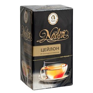 Чай NADIN 'Цейлон' 25 пакетиков 1 уп.х 12 шт.
