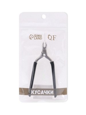 Кусачки педикюрные «Premium», скрытая пружина, 11.5 см, длина лезвия-6 мм, чёрные, серебристые