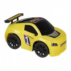 ИГРОЛЕНД Машинка спортивная игрушечная, пакет, 8x15x9 см, 10 дизайнов, для детей 3+