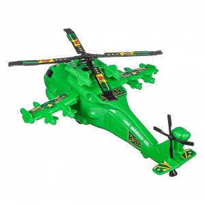 ИГРОЛЕНД Игрушка вертолет заводной, пластик, 16,4x24x8,5 см, 4 дизайна, для детей 3+