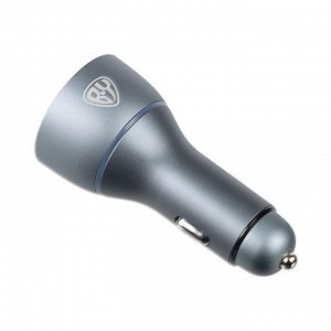 BY Зарядное устройство в авто с подсветкой 12/24 В, 100 Вт QC, PD 2*Type-c/USB-A, алюминий, пластик