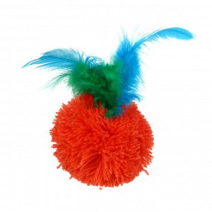 VETTA Набор игрушек для кошки, плюш, перья, 4,5см, 2 шт