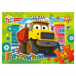 Пазл 54 элемента, 10,5х2,5х6,5см в ассортименте