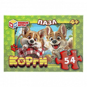Пазл 54 элемента, 10,5х2,5х6,5см в ассортименте