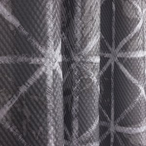 VETTA Шторка для ванной, с утяжелителем, полиэстер, 90 г/м2, 180x180см, Геометрия, 615