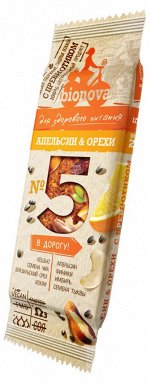 Фруктово-ореховые батончик BIONOVA Апельсин &amp; Орехи №5