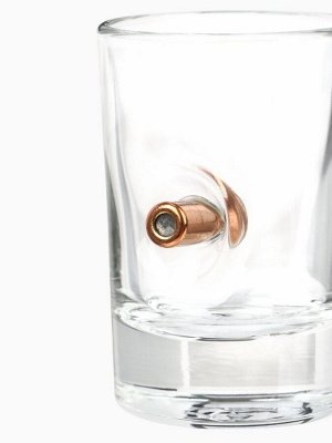 Стопки непробиваемые с пулей «С 23 февраля», набор 2 шт., 50 мл