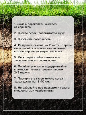 Семена газона Настоящий Низкорастущий, 0,3 кг