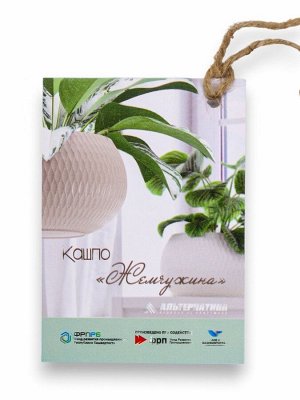 Кашпо для цветов «Жемчужина», 4 л, d=29 см, h=19.5 см, пластик, со вставкой, цвет графитовый