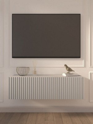 Тумба ТВ подвесная Белая Lines MTV4-MA 300х1150х315