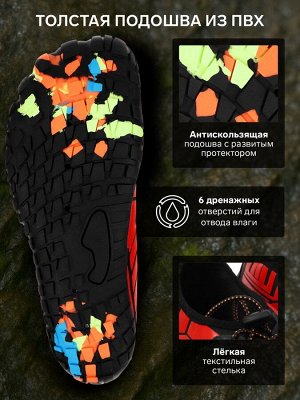 Аквашузы ONLYTOP Cyber Red.