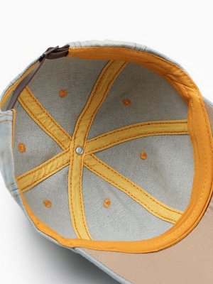 Бейсболка MINAKU Jeans, размер 58, голубая