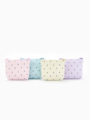Кошелёк-монетница на молнии, 11.5x3x8.5 см, с принтом, МИКС