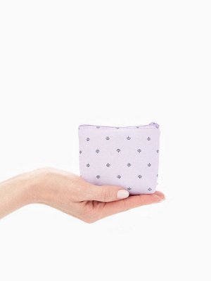 Кошелёк-монетница на молнии, 11.5x3x8.5 см, с принтом, МИКС