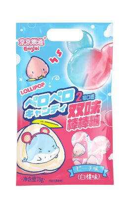 Леденц на палочке Lolli Pop с двойным вкусом персика Guangdong, 78 гр из Китая