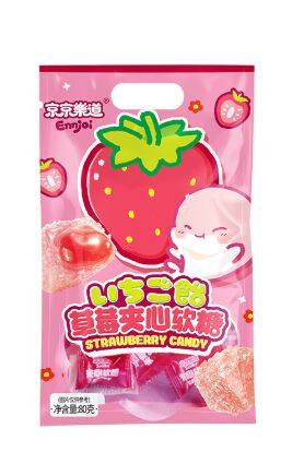 Мармеладная конфета Strawberry Candy со вкусом клубники Guangdong, 80 гр из Китая