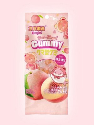 Желейный мармелад в форме медведя Bear Shaped Gummy White peach вкус персика, Guangdong 50 гр из Китая