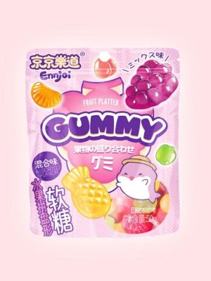Мармелад в форме фруктов Fruit Platter Gummy вкус фруктов Guangdong, 50 гр из Китая
