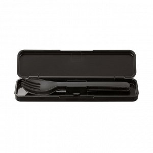 MUJI Fork & Spoon Set – Набор вилки и ложки, чёрный