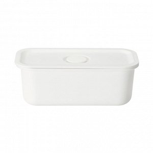 MUJI Polypropylene Lunch Box with Valve – Контейнер-бенто с клапаном, белый, 175 мл