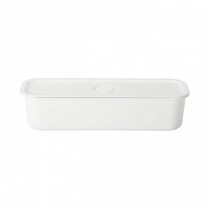 MUJI Polypropylene Lunch Box with Valve – Контейнер-бенто с клапаном, белый, 320 мл