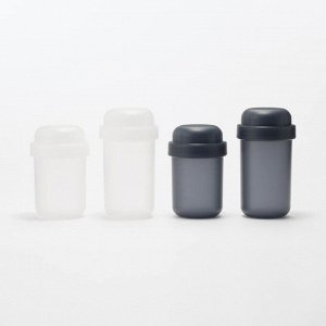 MUJI Lunch Capsule with Topping Cup (Black) – ланч-бокс с дополнительной чашей, чёрный