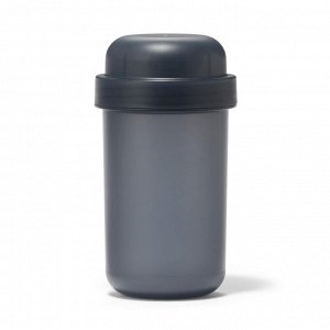 MUJI Lunch Capsule with Topping Cup (Black) – ланч-бокс с дополнительной чашей, чёрный