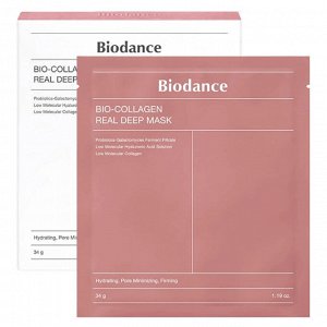 Маска гидрогелевая ночная с коллагеном BIODANCE Bio Collagen-Real Deep Mask 34г*4шт
