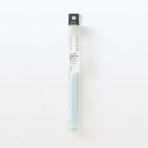 MUJI Replaceable Head Toothbrush (Wide Head) – зубная щётка со сменной широкой насадкой, средней жёсткости