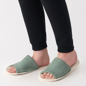 MUJI Cotton Room Slippers – хлопковые домашние тапочки ручной работы