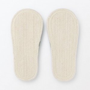 MUJI Cotton Room Slippers – хлопковые домашние тапочки ручной работы
