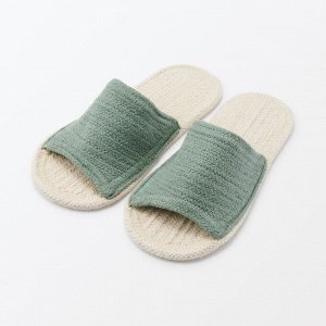 MUJI Cotton Room Slippers – хлопковые домашние тапочки ручной работы