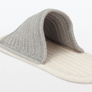 MUJI Cotton Room Slippers – хлопковые домашние тапочки ручной работы