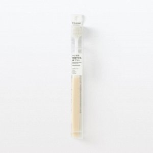 MUJI Replaceable Head Toothbrush (Wide Head, Soft) – зубная щётка со сменной широкой насадкой, мягкая