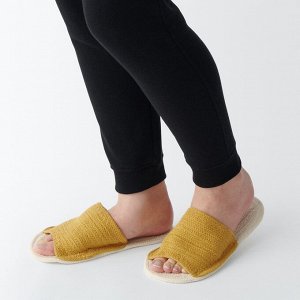 MUJI Cotton Room Slippers – хлопковые домашние тапочки ручной работы