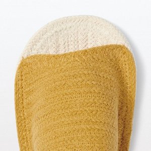 MUJI Cotton Room Slippers – хлопковые домашние тапочки ручной работы