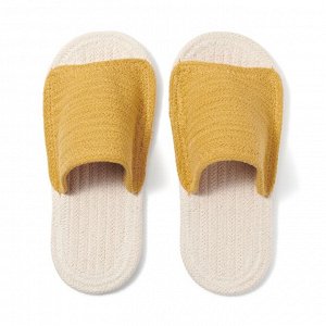 MUJI Cotton Room Slippers – хлопковые домашние тапочки ручной работы