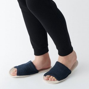 MUJI Cotton Room Slippers – хлопковые домашние тапочки ручной работы