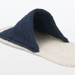 MUJI Cotton Room Slippers – хлопковые домашние тапочки ручной работы