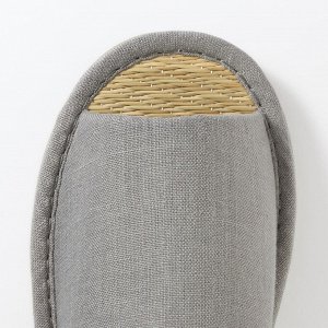 MUJI Igusa Open-toe Slippers – домашние тапочки с открытым носком из японского тростника