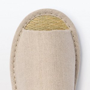 MUJI Igusa Open-toe Slippers – домашние тапочки с открытым носком из японского тростника
